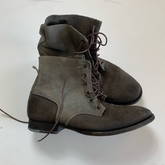 All Saints Hank Suede Leather Boots Mens 43 US 9.5 - Picture 1 of 6